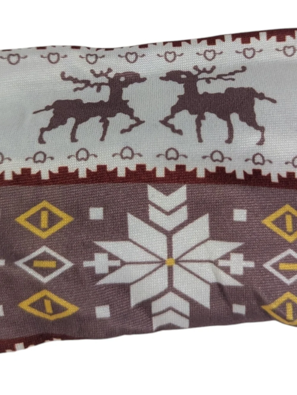 NEW Twist Headband Nordic Pattern One Size Reindeer Snowflakes